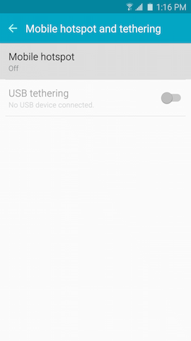 How do I set up the Mobile Hotspot or tethering on my Galaxy S6 Edge?