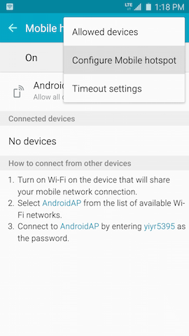 How do I set up the Mobile Hotspot or tethering on my Galaxy S6 Edge?