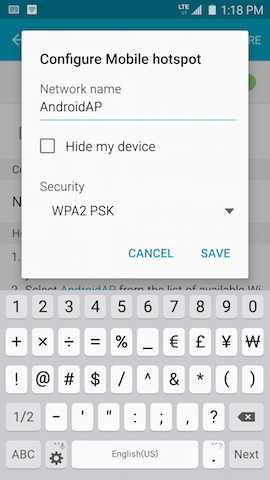 How do I set up the Mobile Hotspot or tethering on my Galaxy S6 Edge?