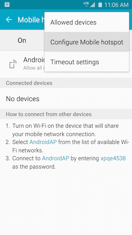 Galaxy S6: How do I set up the Mobile Hotspot or tethering on my Samsung Galaxy S6?