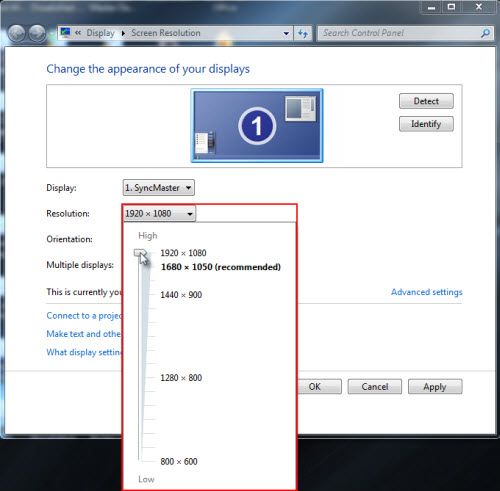 Bagaimana cara mengubah resolusi layar pada Monitor (Windows 8)