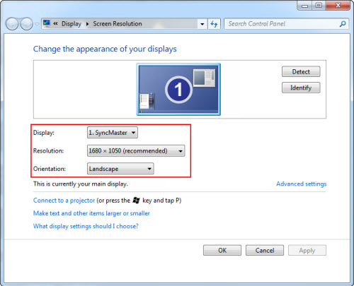 Bagaimana cara mengubah resolusi layar pada Monitor (Windows 8)