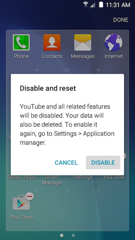 Grand Prime: How do I uninstall or disable applications on my Samsung Galaxy Grand Prime?
