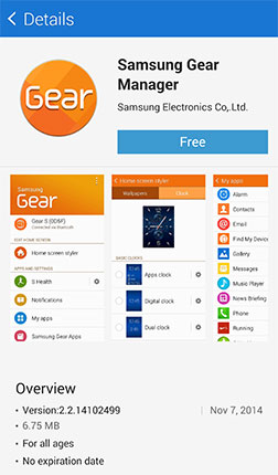GEAR S: HOW DO I INSTALL GEAR MANAGER ON MY DEVICE?