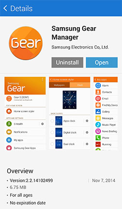 GEAR S: HOW DO I INSTALL GEAR MANAGER ON MY DEVICE?