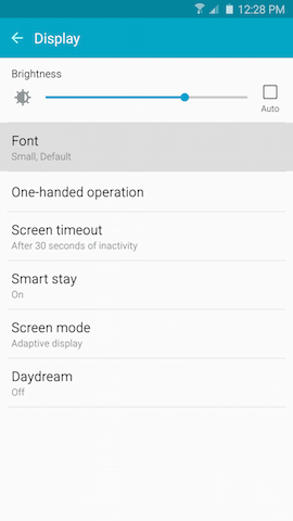 Galaxy Note5: How can I change the font size and style on my Samsung Galaxy Note5?