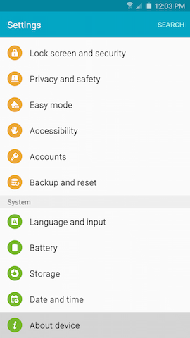 Galaxy Note 5 - How do I find the serial number (or IMEI number) on my Samsung Galaxy Note 5?