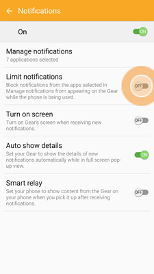 Gear S2: How can I manage notifications on my Samsung Gear S2?