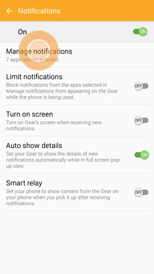 Gear S2: How can I manage notifications on my Samsung Gear S2?