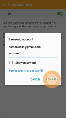 gear s2 reactivation lock