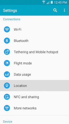 Galaxy A5: What Location settings (GPS) are available on my Samsung Galaxy A5?