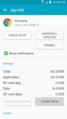 Galaxy A5: How do I clear the application data/cache on my Samsung Galaxy A5?