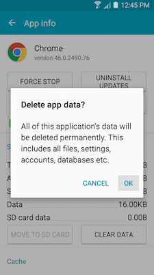 Galaxy A5: How do I clear the application data/cache on my Samsung Galaxy A5?