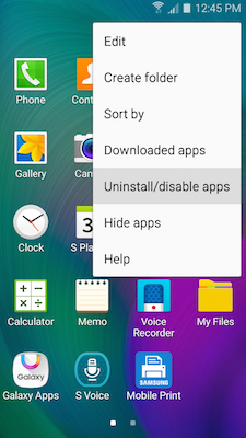 Galaxy A5: How do I uninstall or turn off applications on my Samsung Galaxy A5?