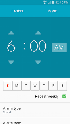 Galaxy A5: How do I set alarms on my Samsung Galaxy A5?