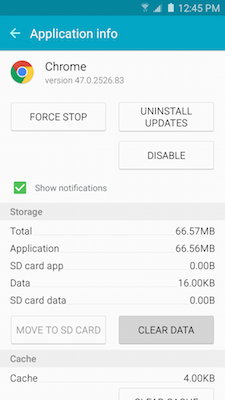 Galaxy S5 Neo: How do I clear the application data/cache on my Samsung Galaxy S5 Neo?