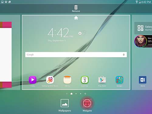 Galaxy Tab S2: How do I customize the Home screen layout on my Samsung Galaxy Tab S2?