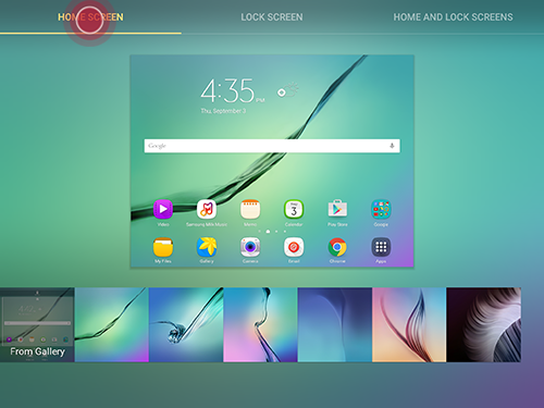 Galaxy Tab S2: How do I customize the Home screen layout on my Samsung Galaxy Tab S2?
