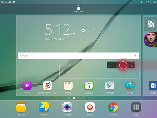 Galaxy Tab S2: How do I customize the Home screen layout on my Samsung Galaxy Tab S2?