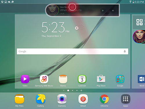 Galaxy Tab S2: How do I customize the Home screen layout on my Samsung Galaxy Tab S2?