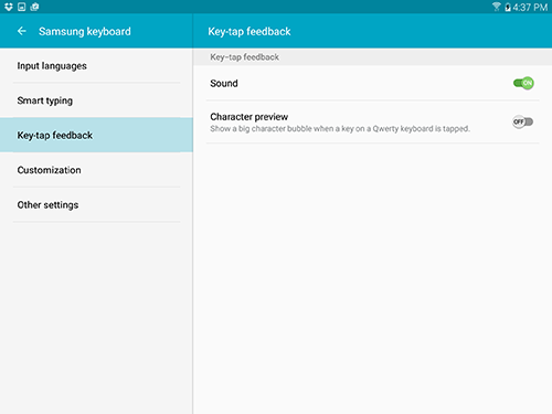 How do I change the Default System Language and Input Settings on my Galaxy Tab S2?