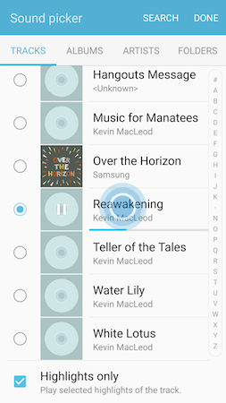 Galaxy S7: How can I set a music file as a ringtone on my Samsung Galaxy S7?