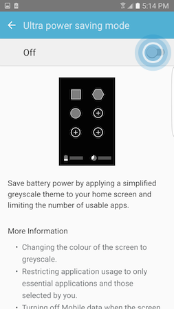 Galaxy S7: How do I use Ultra power saving mode on my Samsung Galaxy S7?