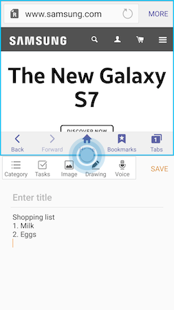 Galaxy S7: How do I open applications in Split screen view on my Samsung Galaxy S7?