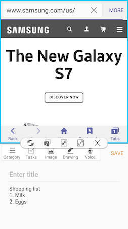 Galaxy S7: How do I open applications in Split screen view on my Samsung Galaxy S7?