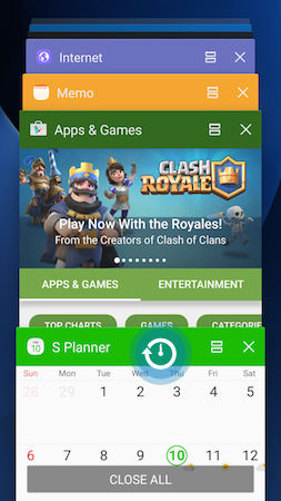 Galaxy S7: How do I open applications in Split screen view on my Samsung Galaxy S7?