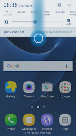 Galaxy S7: How do I display content from my Samsung Galaxy S7 on a television?