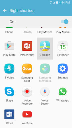 Apps on lock screen 10