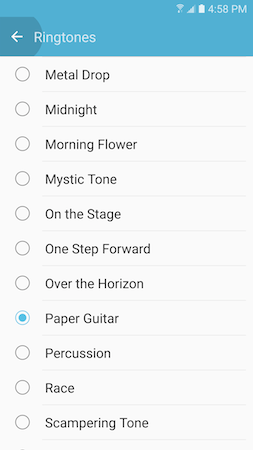 How can I assign different ringtones to different contacts on my Galaxy S7?