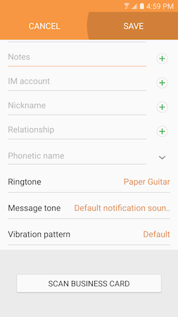 How can I assign different ringtones to different contacts on my Galaxy S7?