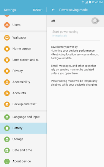 Power saving mode 2
