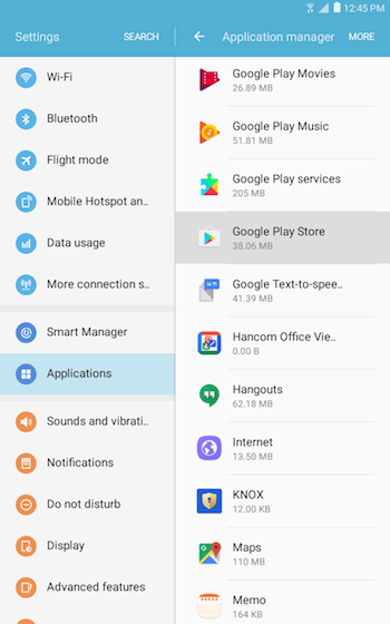 Clear the Application Data 2