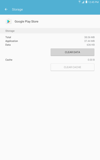 Clear the Application Data 5