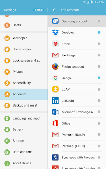 Samsung account 1