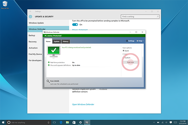 Windows Defender 7