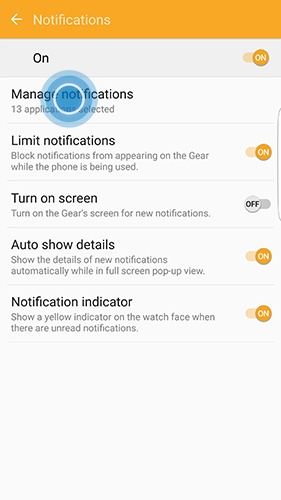 gear fit 2 messaging app