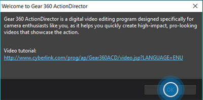 Gear 360 ActionDirector 8