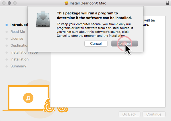 How do I install the Gear IconX Manager software on my Mac and how do I use it?