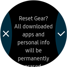 Gear S3 Frontier: How do I reset my Samsung Gear S3 Frontier (SM-R760)?