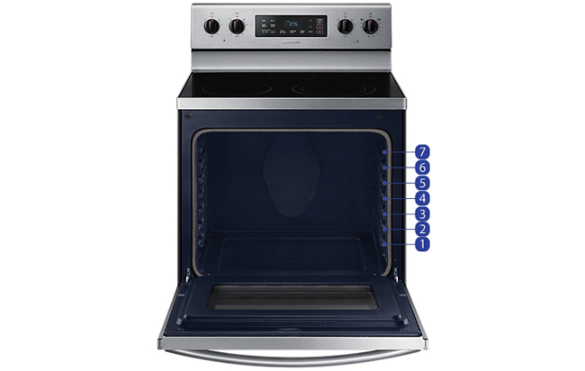 Oven rack positions
