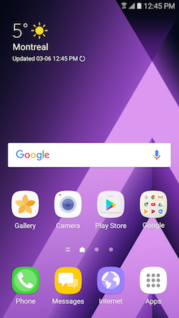 Galaxy A5 (2017): How do I change the wallpaper on my Samsung Galaxy A5 2017 (SM-A520W)?