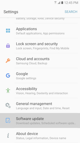 Galaxy A5 (2017): What is the software version on my Samsung Galaxy A5 2017 (SM-A520W)?