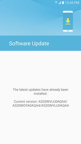 Galaxy A5 (2017): What is the software version on my Samsung Galaxy A5 2017 (SM-A520W)?