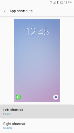 How can I pin apps on the lock screen of my Samsung Galaxy A5 2017 to quickly launch them?