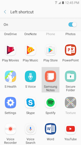 How can I pin apps on the lock screen of my Samsung Galaxy A5 2017 to quickly launch them?