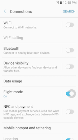 Flight mode 9